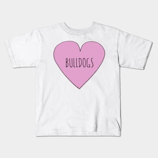 Love Bulldogs Kids T-Shirt